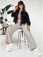 Dámská oversize džínová bunda MOLI černá FashionStreet TY4132