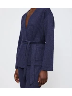 Cozy Comfort Robe Top Quilted - BLUE - TRIUMPH BLUE - TRIUMPH