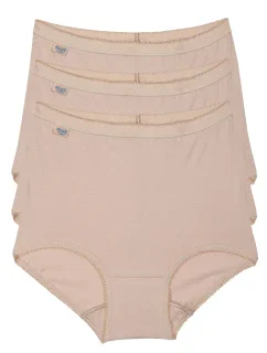 Dámské kalhotky 3 pack Basic maxi beige - Sloggi