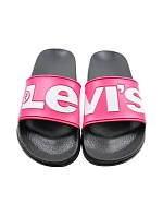 Levi's June L pink and black women's flip-flops VPOL0239S-3841 dámské Levi's June L pink and black women's flip-flops VPOL0239S-3841 dámské
