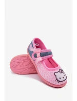 Dívčí balerínky na suchý zip HELLO KITTY růžové Shani Dívčí balerínky na suchý zip HELLO KITTY růžové Shani