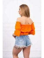Dámská halenka 5435 oranžová - Kesi