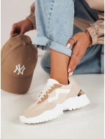 Dámské tenisky PERNES beige FashionStreet ZY0482