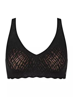 Dámská podprsenka ZERO Feel Bliss Soft bra - BLACK - černá 0004 - SLOGGI