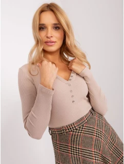 Béžová pruhovaná halenka BASIC FEEL GOOD (RV-BZ-9209.36P)