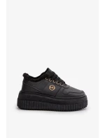 Tenisky Sportovní Boty Dámské Zateplené Na Masivní Podešvi Černé Verissha Tenisky Sportovní Boty Dámské Zateplené Na Masivní Podešvi Černé Verissha