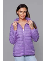 Světle fialová lehká dámská prošívaná bunda (58M23037-37)