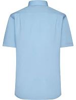 Daiber JN 684 Mikro keprová košile s krátkým rukávem 02.0684 light blue
