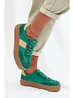 Dámské semišové tenisky Big Star TT274163 Zelené