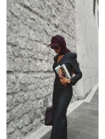 M883 Kombinéza džínového vzhledu - grafitová