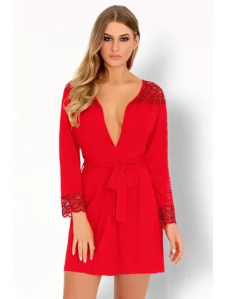 Elegantní župan Omolarina red - LivCo Corsetti Elegantní župan Omolarina red - LivCo Corsetti