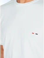 Pánské bílé tričko s výšivkou FashionStreet RX5640