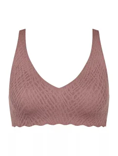 Dámská podprsenka ZERO Feel Bliss Soft bra - BROWN - hnědá 1141 - SLOGGI