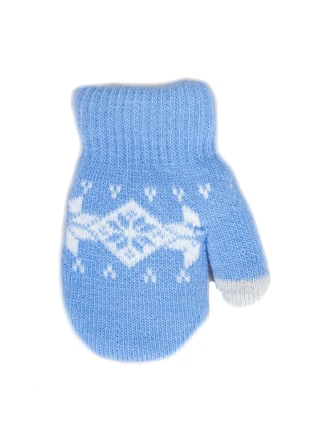 YOCLUB Rukavice RED-0020C Dětský norský vzor