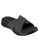 Dámské žabky Skechers GO WALK FLEX SANDAL IMPRESSED 141420 BKGY Dámské žabky Skechers GO WALK FLEX SANDAL IMPRESSED 141420 BKGY