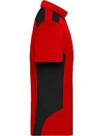 Daiber JN 1826 Pánské pracovní piqué polo "Strong" 02.1826 red/black