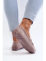 Dámské moderní semišové mokasíny fialové Rabell Dámské moderní semišové mokasíny fialové Rabell