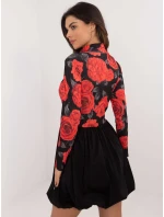 Šaty DHJ SK 19959.35 černá a červená