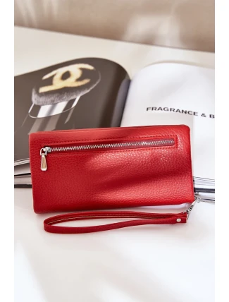 Velká Dámská Peněženka S Ražbou Eko Kůže Červená Martiel Velká Dámská Peněženka S Ražbou Eko Kůže Červená Martiel