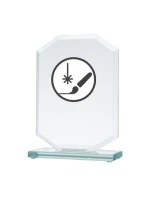 Gravírovaná skleněná trofej + malířská výplň