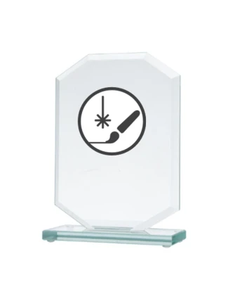 Gravírovaná skleněná trofej + malířská výplň