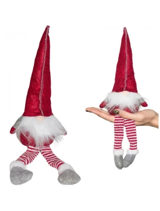 DEKORATIVNÍ TRPASLÍK 30+15CM ČERVENÝ