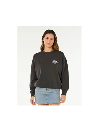Dámská mikina RIP CURL Bells Heritage Crew, černá, pánská Dámská mikina RIP CURL Bells Heritage Crew, černá, pánská