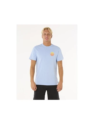 Tričko RIP CURL Wettie Passage Icon Tee, modré Tričko RIP CURL Wettie Passage Icon Tee, modré