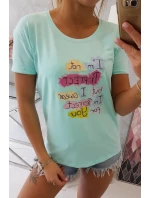 Dokonalá halenka s mátovým potiskem