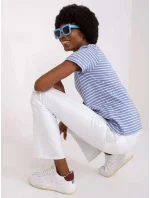 Tričko D16054M02431A bílé a modré