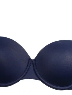 Podprsenka balkonová QF1833E-0PP modrá - Calvin Klein