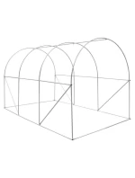 SKLENÍK ZAHRADNÍ TUNEL 200X300X200CM PE KONSTRUKCE ZELENÁ OCEL