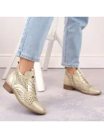 Ažurové boty Potocki W WOL205 zlaté Ažurové boty Potocki W WOL205 zlaté