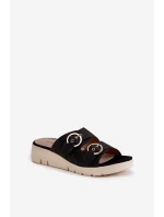 Dámské sandály na platformě a klíně černé Vimarils