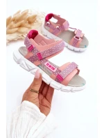 Dětské Sandály Na Zip Big Star Růžové Dětské Sandály Na Zip Big Star Růžové