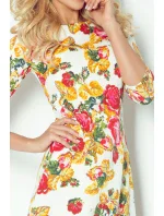 Dámské šaty BLOSSOM s květovaným motivem krátké SAF-88-2 - Numoco Dámské šaty BLOSSOM s květovaným motivem krátké SAF-88-2 - Numoco
