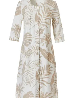 Dámská froté noční košile 70231-144-6 béžová-potisk - Pastunette