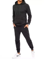 Pánská grafitová tepláková souprava FashionStreet AX0540