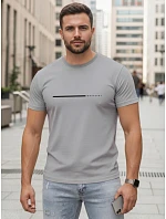 Pánské bavlněné tričko s nápisem „Whatever“, šedé, FashionStreet NX5128R Pánské bavlněné tričko s nápisem „Whatever“, šedé, FashionStreet NX5128R