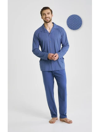 Taro Darek 3484 dlouhé/r 3XL-4XL Z25/26 pánské pyžamo bez knoflíků