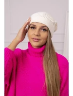 Dámská čepice Uliana K408 light ecru Dámská čepice Uliana K408 light ecru