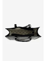 Lakovaná kabelka s vyraženým vzorem NOBO BAG6150-M20 Černá