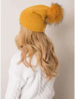 Dámská čepice 70 tmavě žlutá