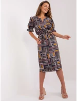 LK SK 507468 šaty.75P grafit LK SK 507468 šaty.75P grafit