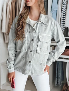 Dámská přechodná bunda v jedné velikosti ve světle šedé barvě STRASHINE FashionStreet TY4845