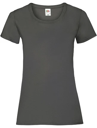 Fruit of the Loom Lady-Fit Valueweight T Dámské tričko 16.1372 light graphite