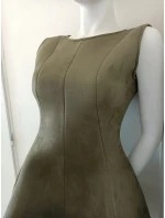 Dámské šaty M456 olivové - Figl