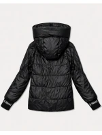 Damska kurtka ze ściągaczami Goodlookin czarna (B8591-1)