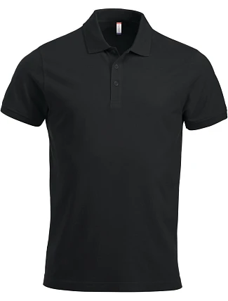 Clique Classic Lincoln S/S Pánské piqué polo z těžké bavlny 67.8244 black