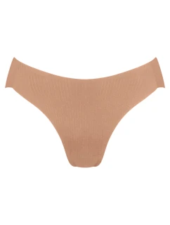 Dámské kalhotky ZERO Feel Pure High leg - BROWN - sv. hnědé 00CM - SLOGGI